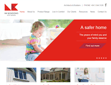 Tablet Screenshot of nkwindows.co.nz